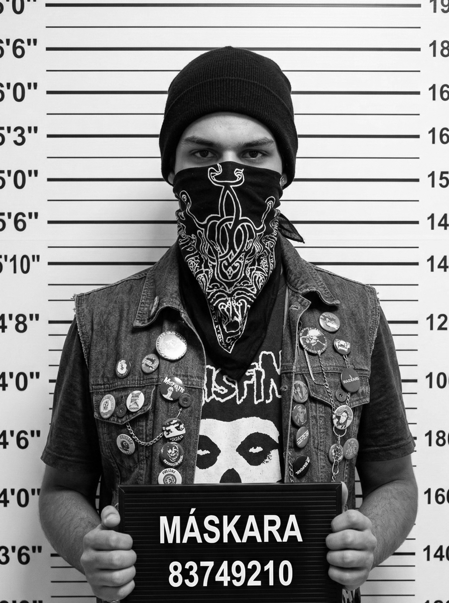Máskara - guitarrista solo da banda Pacman